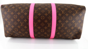 Louis Vuitton Colormania Monogram Keepall 50 Bandouliere Pink