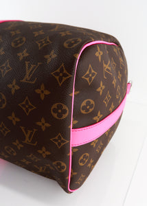 Louis Vuitton Colormania Monogram Keepall 50 Bandouliere Pink