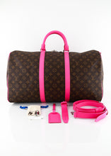 Load image into Gallery viewer, Louis Vuitton Colormania Monogram Keepall 50 Bandouliere Pink