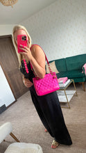 Load image into Gallery viewer, Chanel Quilted Satin Tote Pink