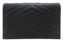 Load image into Gallery viewer, Saint Laurent Cassandra Wallet on Chain Black