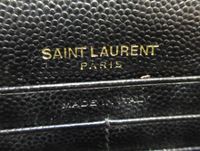Load image into Gallery viewer, Saint Laurent Cassandra Wallet on Chain Black