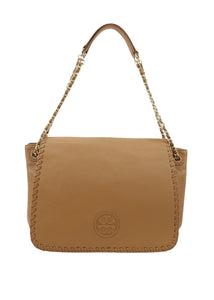 Tory Marion 2 Way Leather Flap Tan