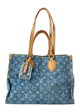 Load image into Gallery viewer, Louis Vuitton Monogram Denim OnTheGo MM Blue