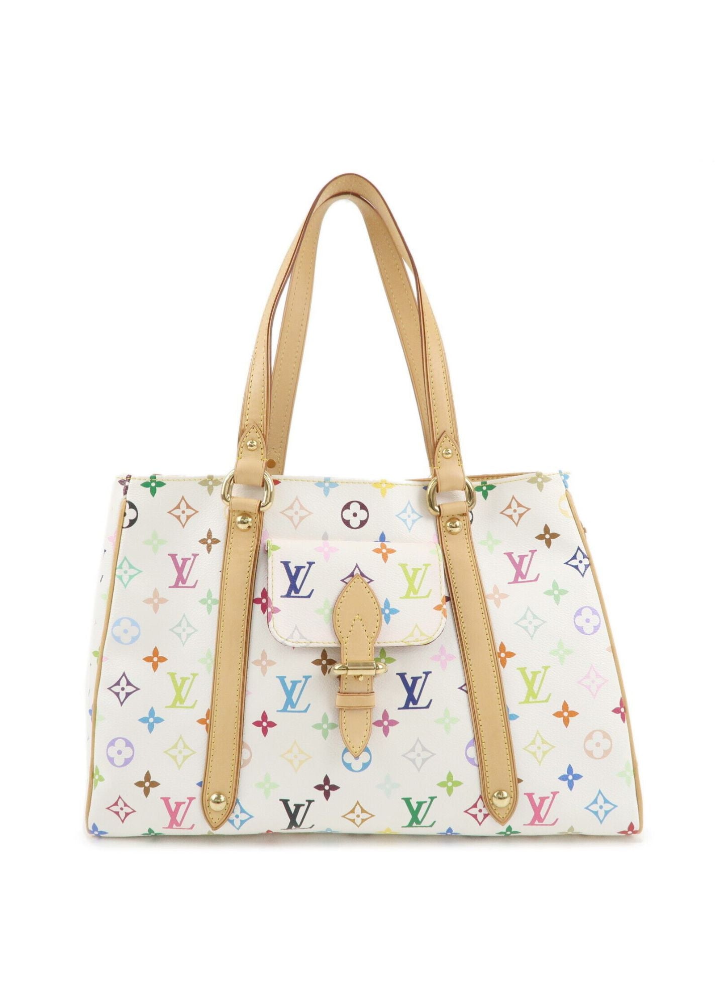 Louis Vuitton Multicolor White Aurelia MM Tote