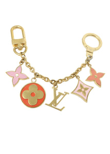 Louis Vuitton Lively Key Chain Bag Charm Pink Blue