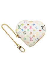 Load image into Gallery viewer, Louis Vuitton Multicolor Monnaine Heart Coin Purse