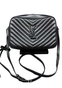 Saint Laurent Calfskin Lou Camera Bag Black