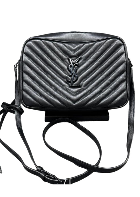 Saint Laurent Calfskin Lou Camera Bag Black