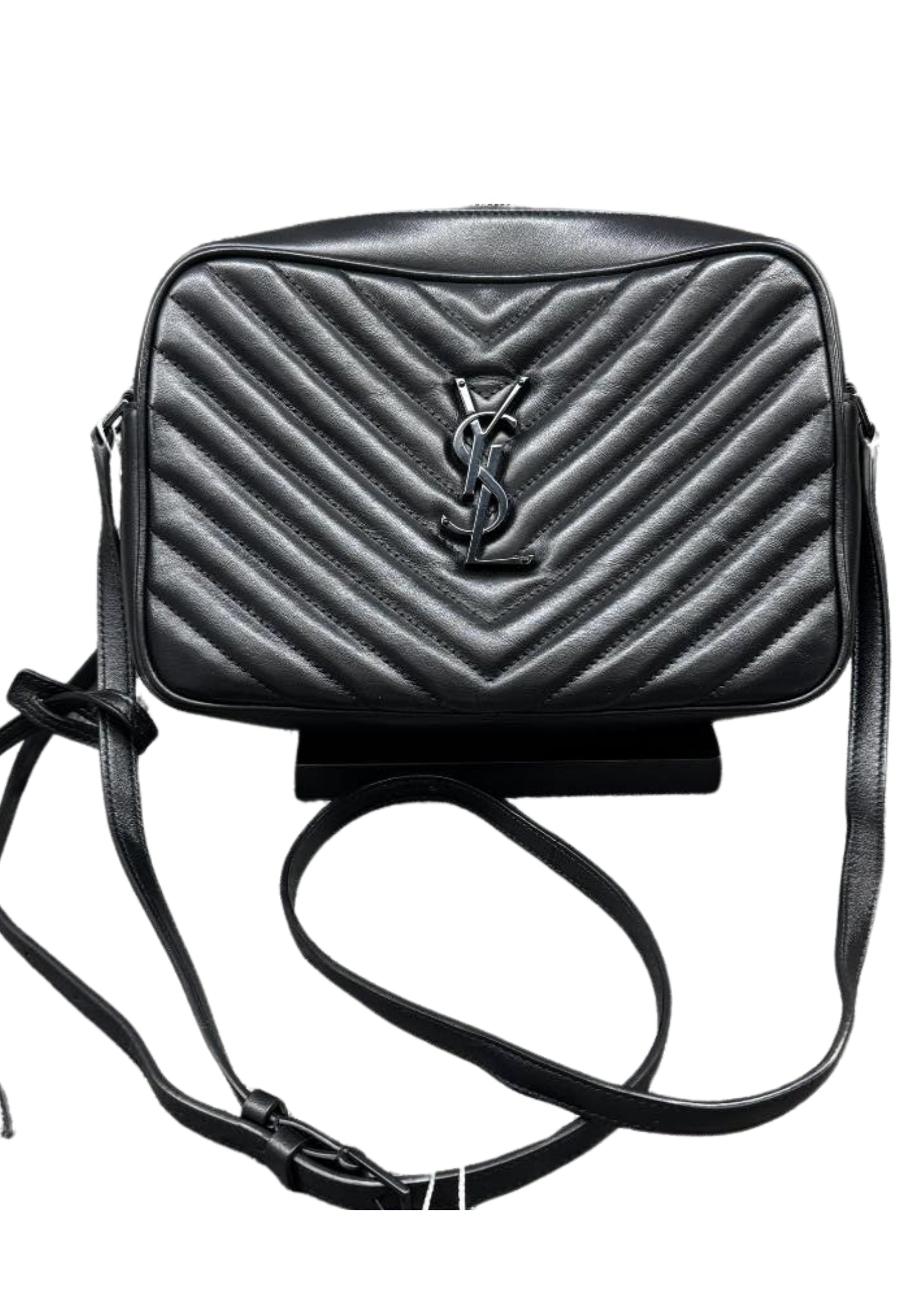 Saint Laurent Calfskin Lou Camera Bag Black