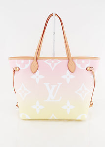 Louis Vuitton Monogram Giant By The Pool Neverfull MM Light Pink *Full Set*