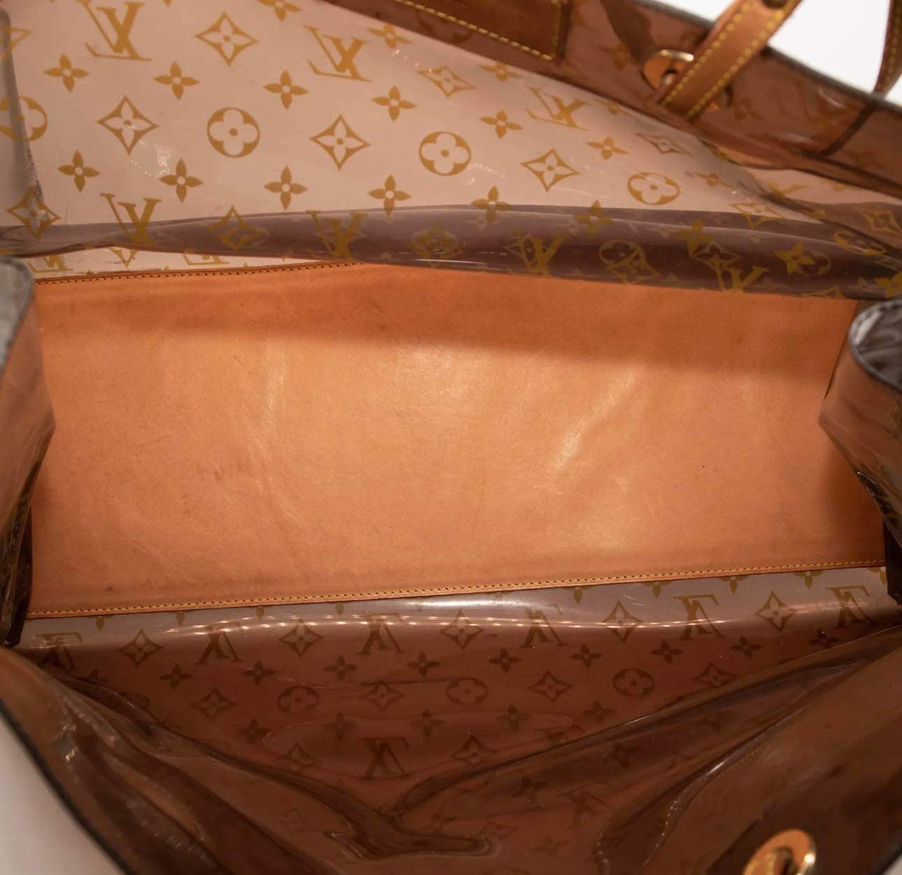 Louis Vuitton Clear Monogram Ambre Sac Cabas Cruise GM Tote Bag