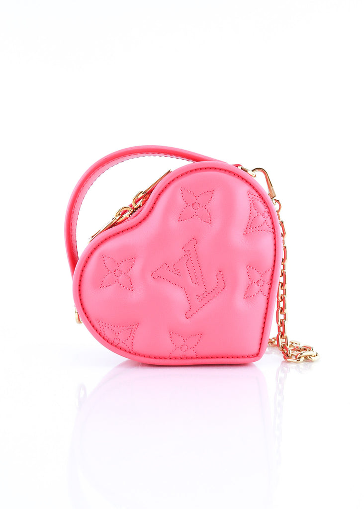lv pink heart bag