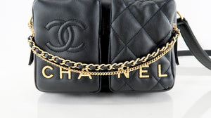 Chanel Quilted Small Camera Case Black