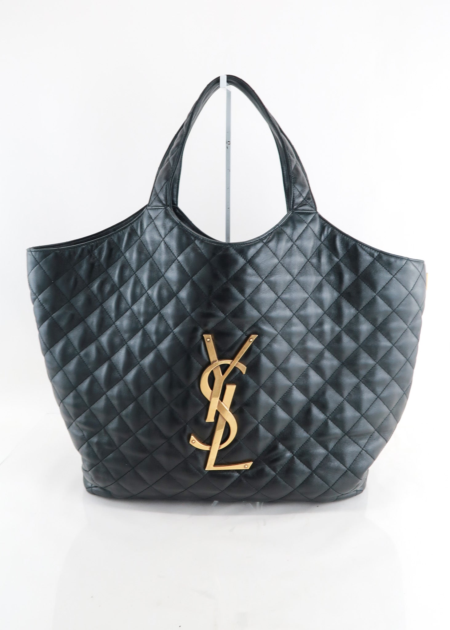 Saint Laurent Icare Quilted Leather Tote