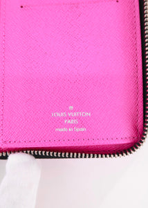 Louis Vuitton Taigarama Pink Zippy Wallet
