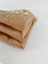 Load image into Gallery viewer, Louis Vuitton Lambskin Embossed Monogram Coussin PM Caramel