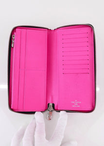 Louis Vuitton Taigarama Pink Zippy Wallet