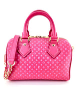 Load image into Gallery viewer, Louis Vuitton Nanogram Speedy 20 Bandouliere Pink