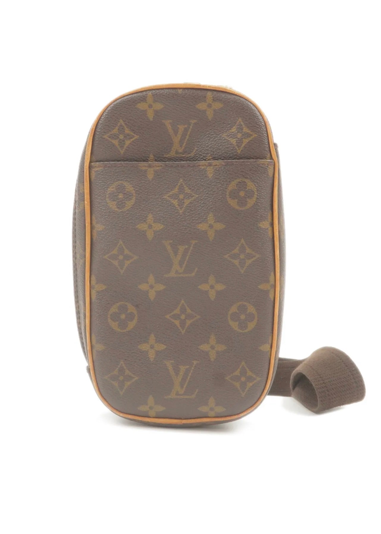 Louis Vuitton Pochette Gange Canvas Clutch Bag (pre-owned) in Brown