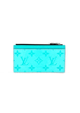Load image into Gallery viewer, Louis Vuitton Taigarama Card Coin Turquoise