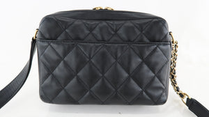 Chanel Quilted Small Camera Case Black