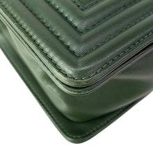Load image into Gallery viewer, Chanel Boy Chevron Medium Flap Olive Green