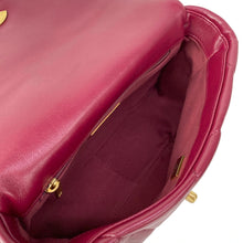 Load image into Gallery viewer, Chanel 19 Quilted Lambskin Medium Flap Bordeaux