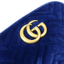 Load image into Gallery viewer, Gucci Marmont Small Velvet Royal Blue