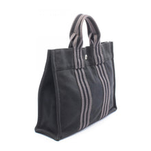 Load image into Gallery viewer, Hermes Canvas Tout PM Black Silver