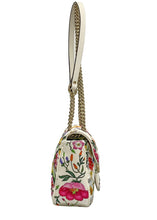 Load image into Gallery viewer, Gucci Limited Edition Multicolor Silk Floral Marmont Flap