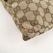 Load image into Gallery viewer, Gucci Monogram Web Double Pocket Belt BumBag Green
