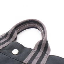 Load image into Gallery viewer, Hermes Canvas Tout PM Black Silver