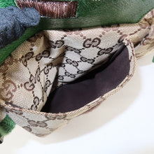 Load image into Gallery viewer, Gucci Monogram Web Double Pocket Belt BumBag Green