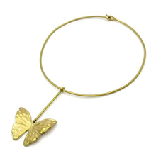 Load image into Gallery viewer, Christan Dior Gold Butterfly Choker Necklace