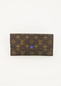 Louis Vuitton - Authenticated Emilie Wallet - Cloth Brown for Women, Never Worn