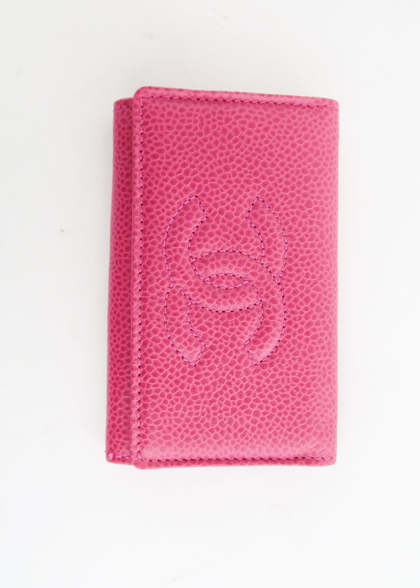 Chanel Pink Caviar Card Holder REC1166