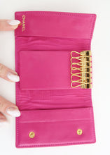 Load image into Gallery viewer, Chanel Caviar 6 Key Holder Pink