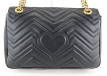 Load image into Gallery viewer, Gucci Marmont Matelasse Medium Flap Black