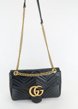 Load image into Gallery viewer, Gucci Marmont Matelasse Medium Flap Black