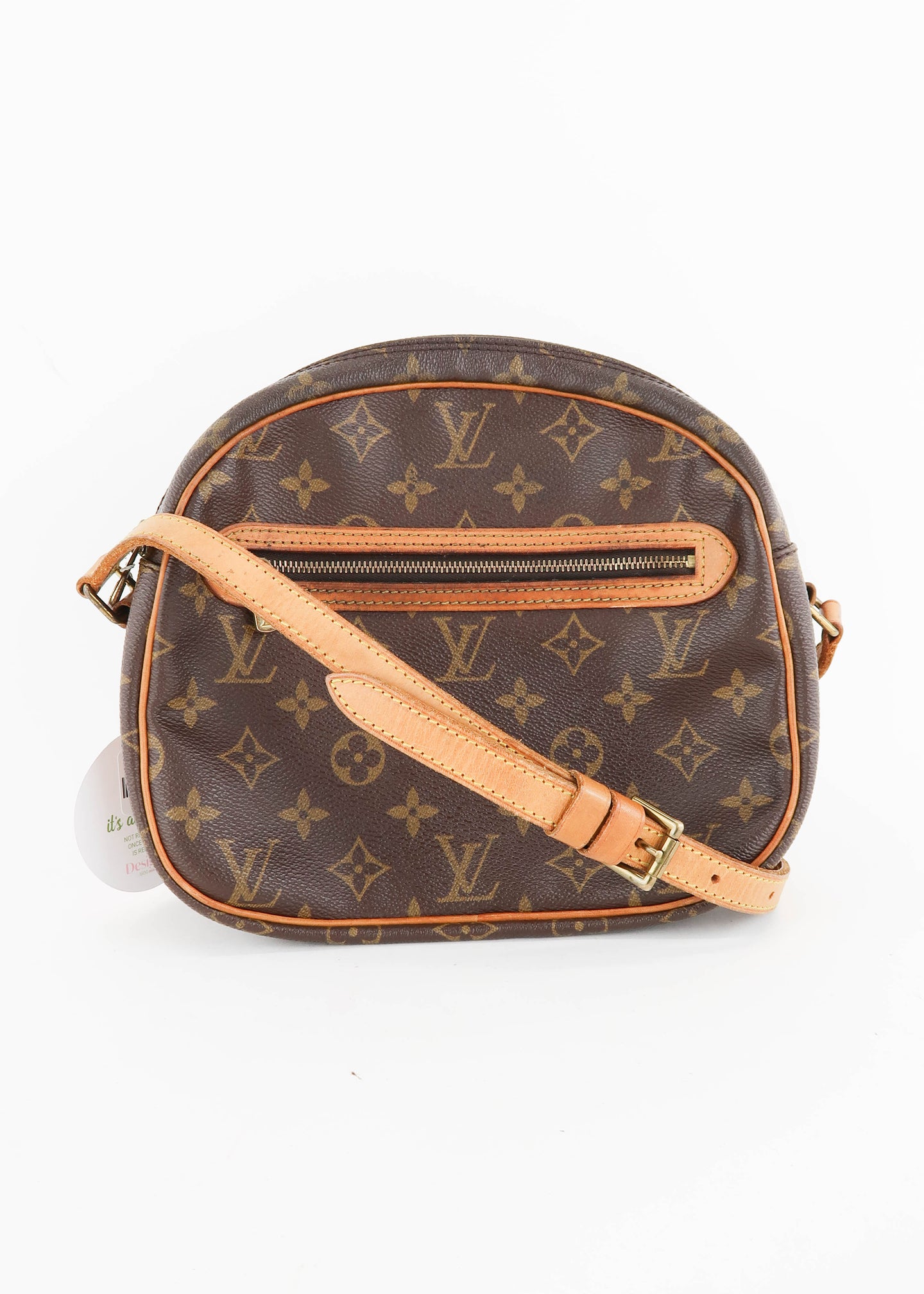 Louis+Vuitton+Senlis+Shoulder+Bag+Brown+Leather for sale online