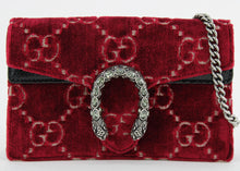 Load image into Gallery viewer, Gucci Dionysus Super Mini Velvet Red
