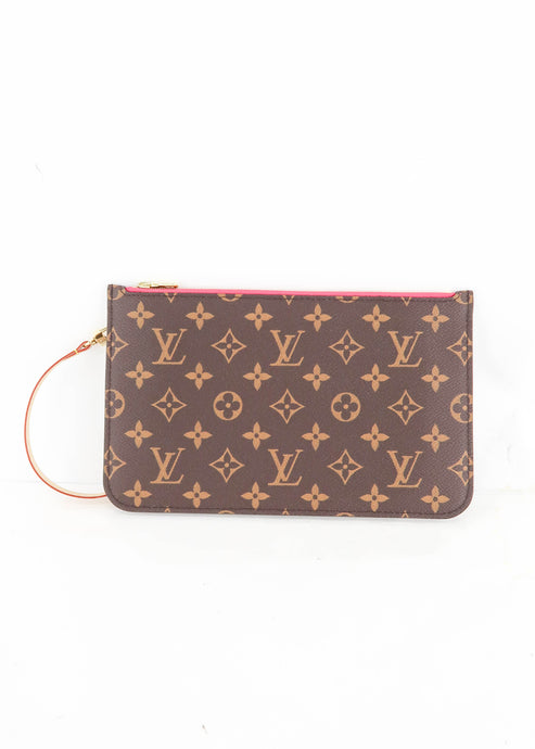 Louis Vuitton Monogram Neverfull Pochette Pink