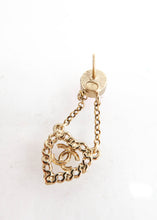 Load image into Gallery viewer, Chanel Heart Earrings Gold Pink