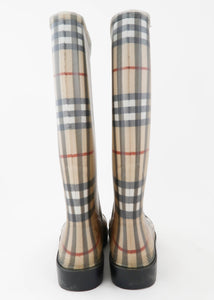 Burberry Haymarket Check Plaid Rain Boots