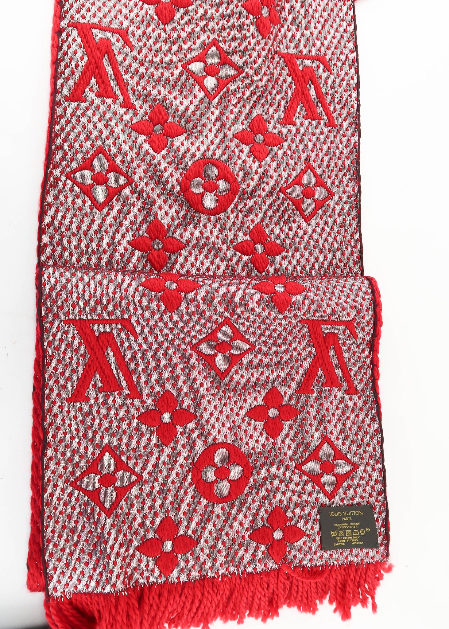Louis Vuitton Authenticated Logomania Wool Scarf