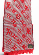 Load image into Gallery viewer, Louis Vuitton Logomania Shine Scarf Red