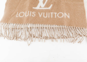 Louis Vuitton Cold Reykjavik Scarf Beige Cashmere