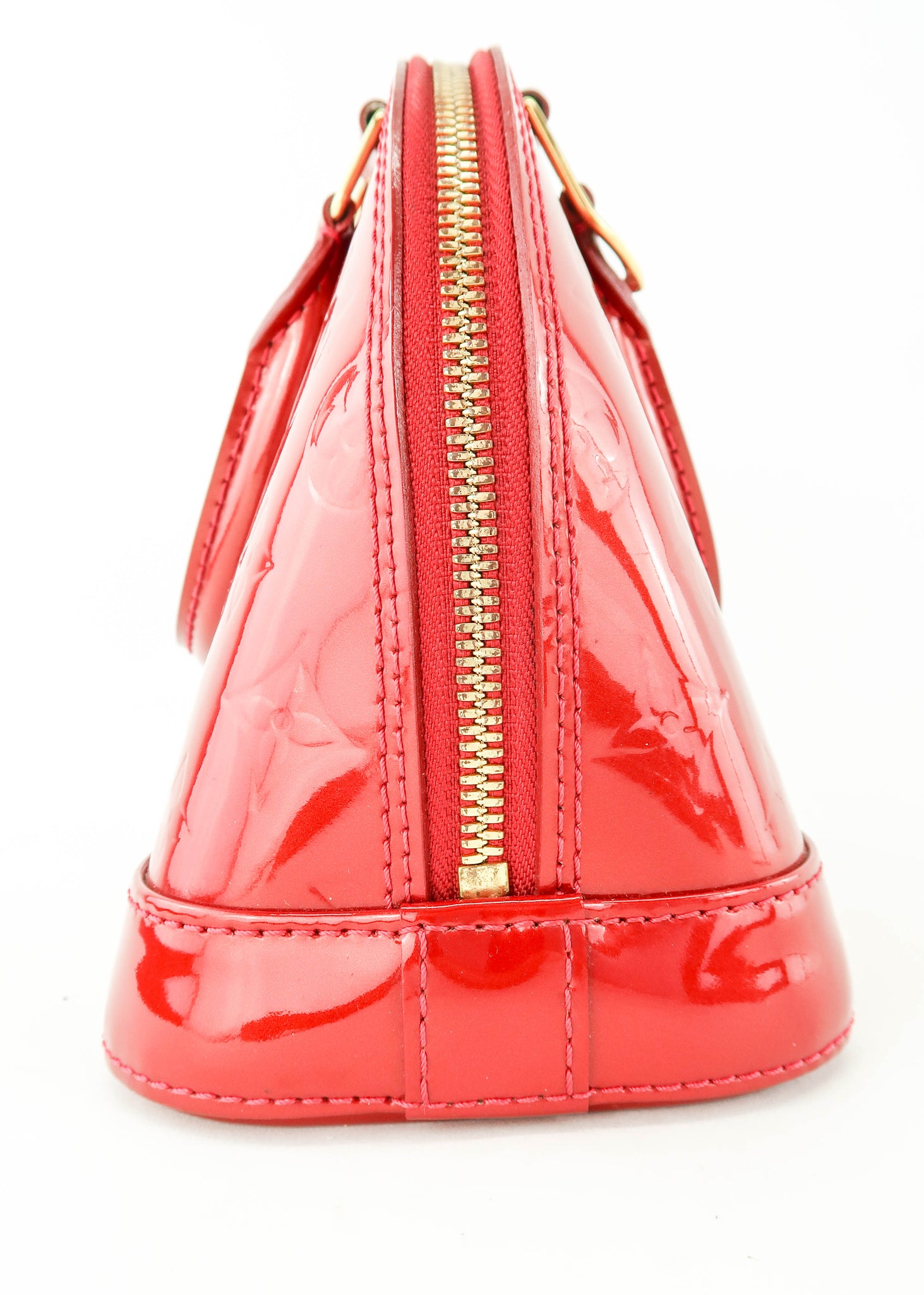 Louis Vuitton Red Vernice Alma Bag at 1stDibs