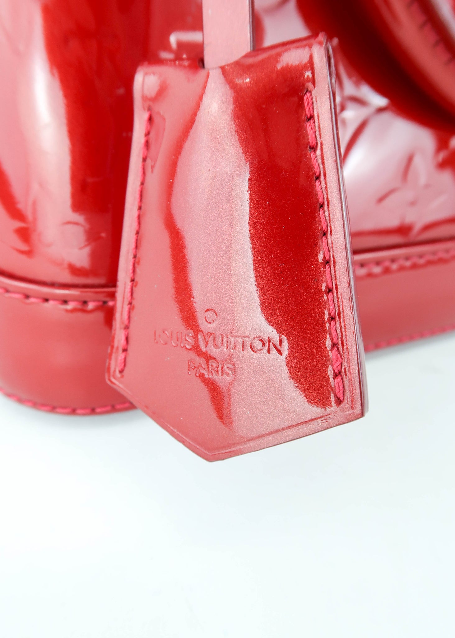 Louis Vuitton Vernis Alma BB Red – DAC